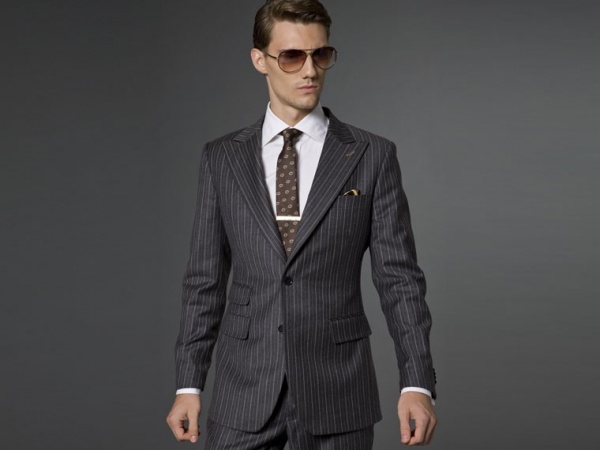 pinstripe suit